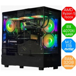 AMD Ryzen 5 7600X - RTX 4070 TI SUPER 16GB - M.2 1tb - Ram 32GB DDR5 - Liquido