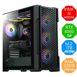 Intel i9 14900k - RTX 4060 8GB - M.2 1TB - 32GB DDR5 - Liquido - WIFI - WIN 11